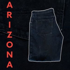 Arizona relaxed straight black jeans W36 L30